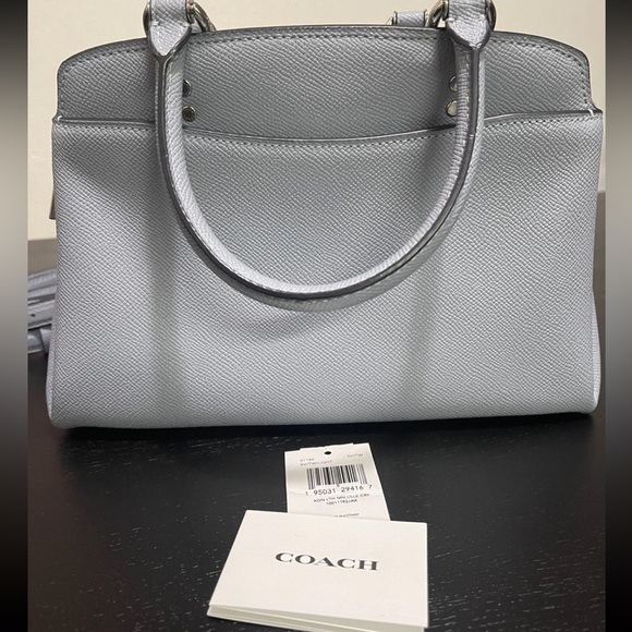 Coach Light blue  Leather Satchel - Picture 8 of 9